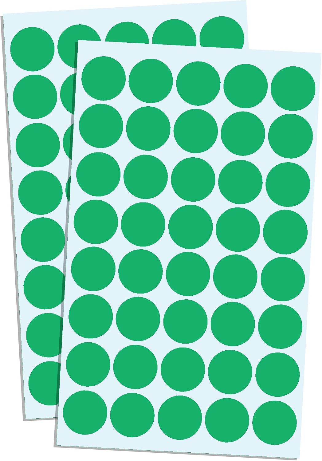 2000 Pack, 3/4" Round Colored Dot Stickers Labels - 10 Colors