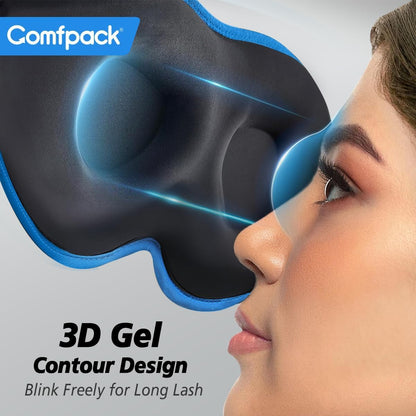 Warm Compress for Eyes - Removable Microwavable Eye Mask with Moist Heat for Dry Eyes, Blepharitis & MGD, Chalazion, Remove Styes, Sinus Relief, Eye Heating Pad, Gift for Women Men