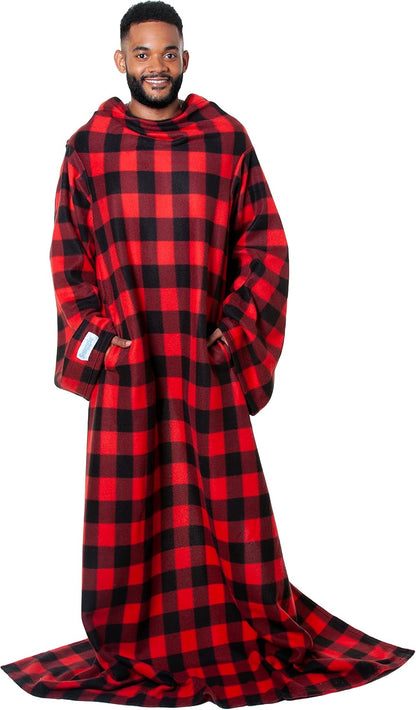 Snuggie The Original Wearable Blanket With Sleeves & Pockets | Cozy Oversized Throw for Adult Men & Women | One Size, 71x54