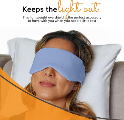 Happyluxe Sleep Mask - Buttery Soft Airplane Eye Mask for Sleeping or Napping in Bed. Machine Washable. - Navy Blue, Made in USA