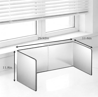 4-Sided Stainless Splatter Guard for Frying Pan | Rustproof steel, full grease shield, foldable, easy clean for kitchen frying