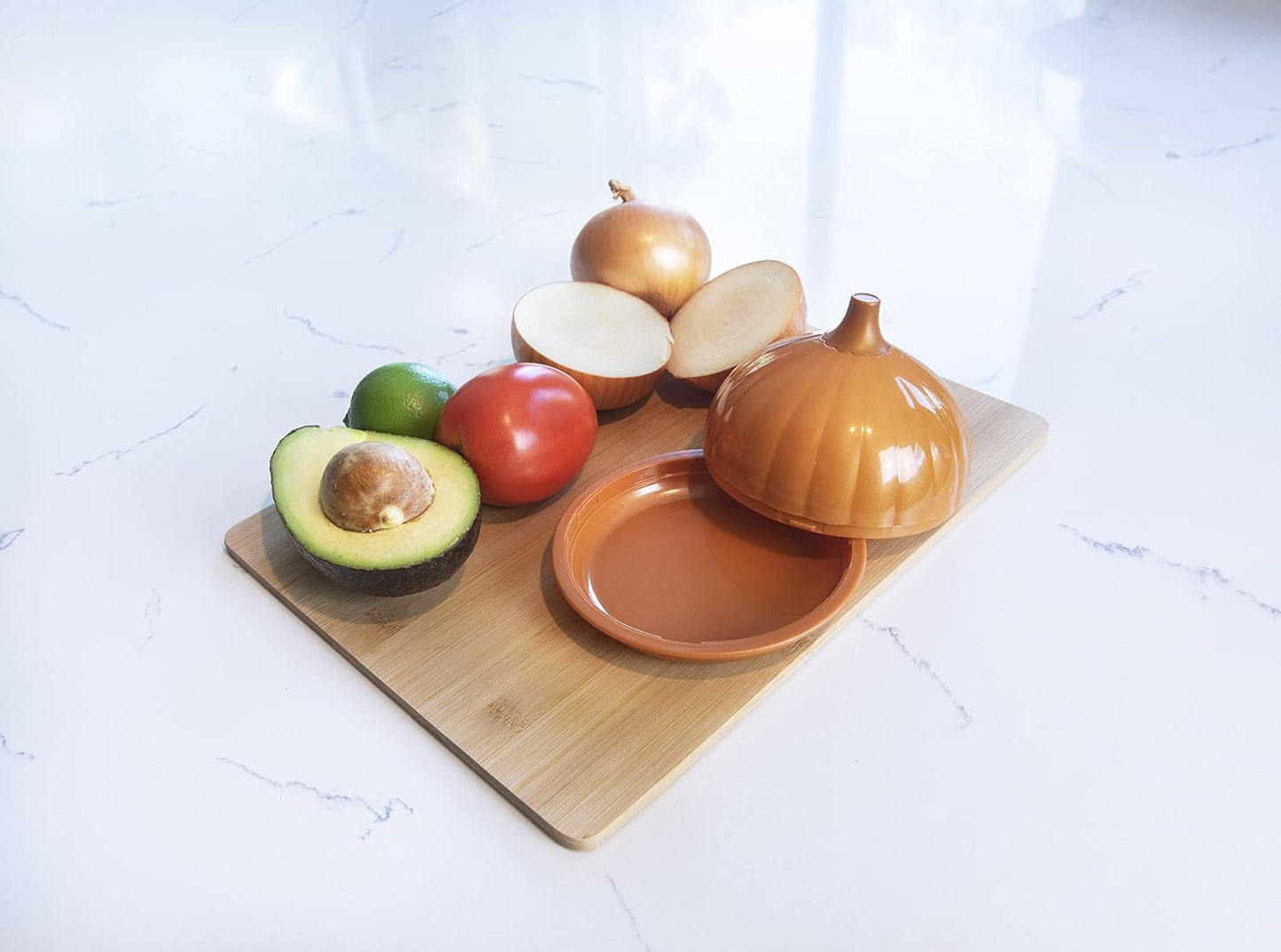 Joie Fresh Pod Avocado Storage Container with Clear Snap-On Lid, Keeps Leftover Half Flavorful and Firm in Fridge, Reusable Kitchen Gadget, BPA Free, Dishwasher Safe