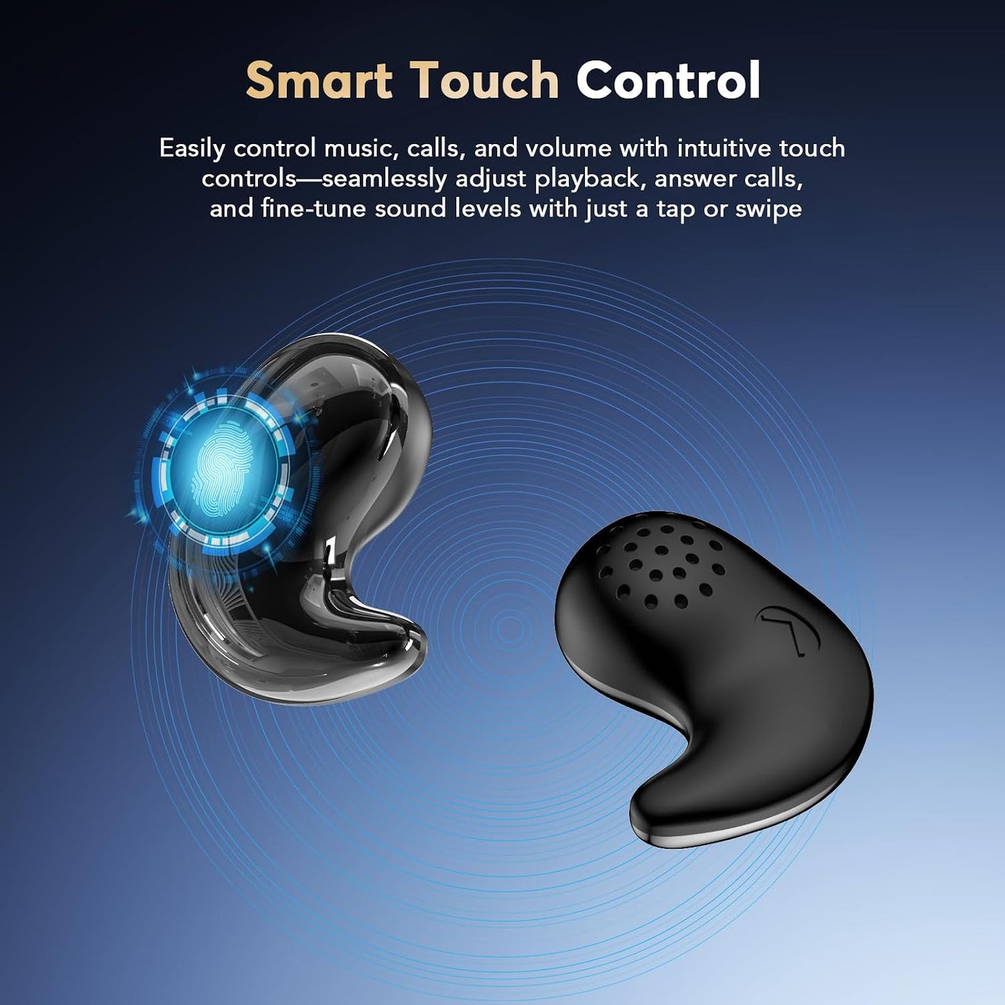 Sleep Earbuds Zero Pressure No Lights or Alerts, Tiny Hidden Earbuds for All Night Sleep