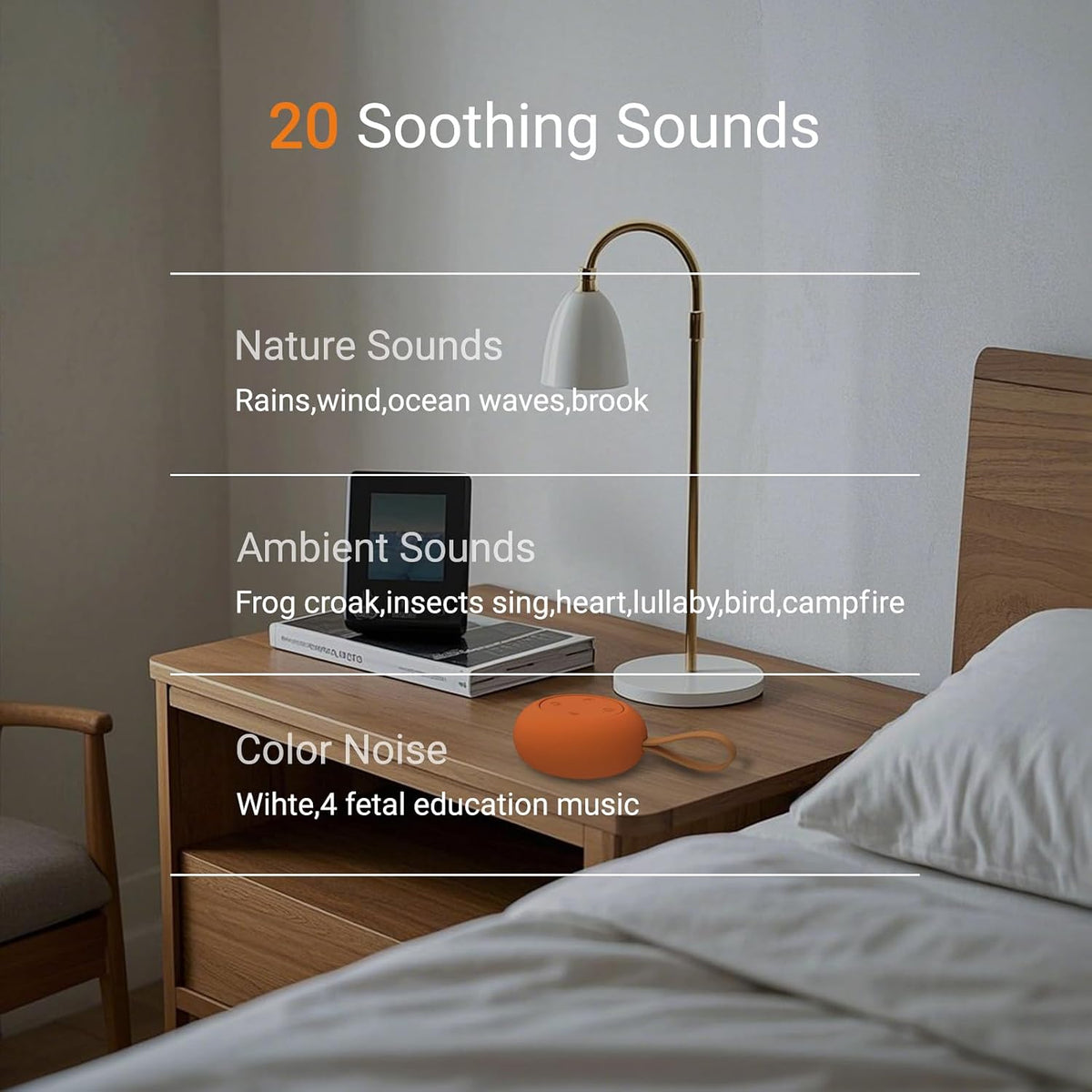 Portable Baby Sound Machine & Essentials for Babies & Kids-Putty