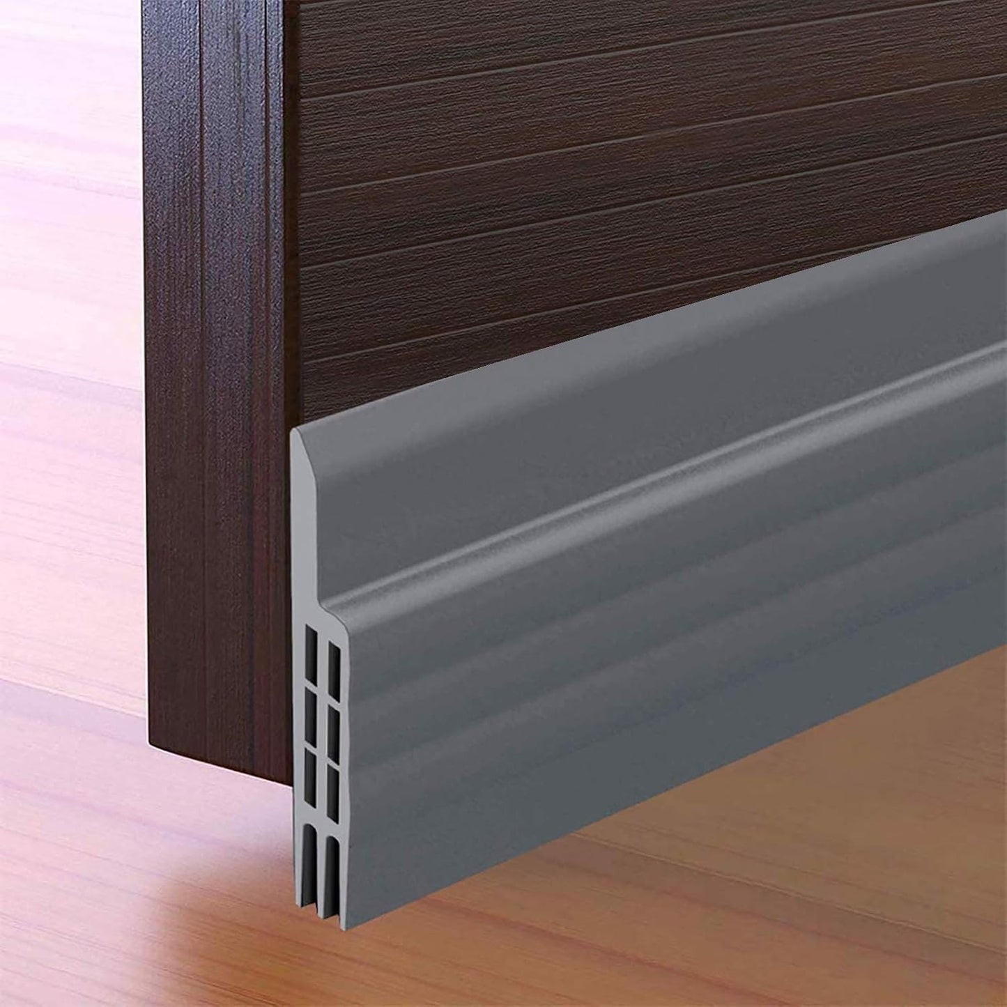 Suptikes Door Draft Stopper Under Door Sweep for Exterior & Interior Doors, Weather Stripping Door Seal, Strong Adhesive Door Sweep Soundproof Weather Stripping, 2" W x 39" L, White