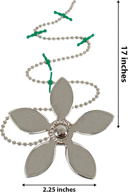Shower Drain Hair Catcher – Disposable Bathroom Hair Trap, Easy to Install in Shower Drain Cover, Helps Prevent Clogs – As Seen on Shark Tank – Silver Flower (4-Pack)
