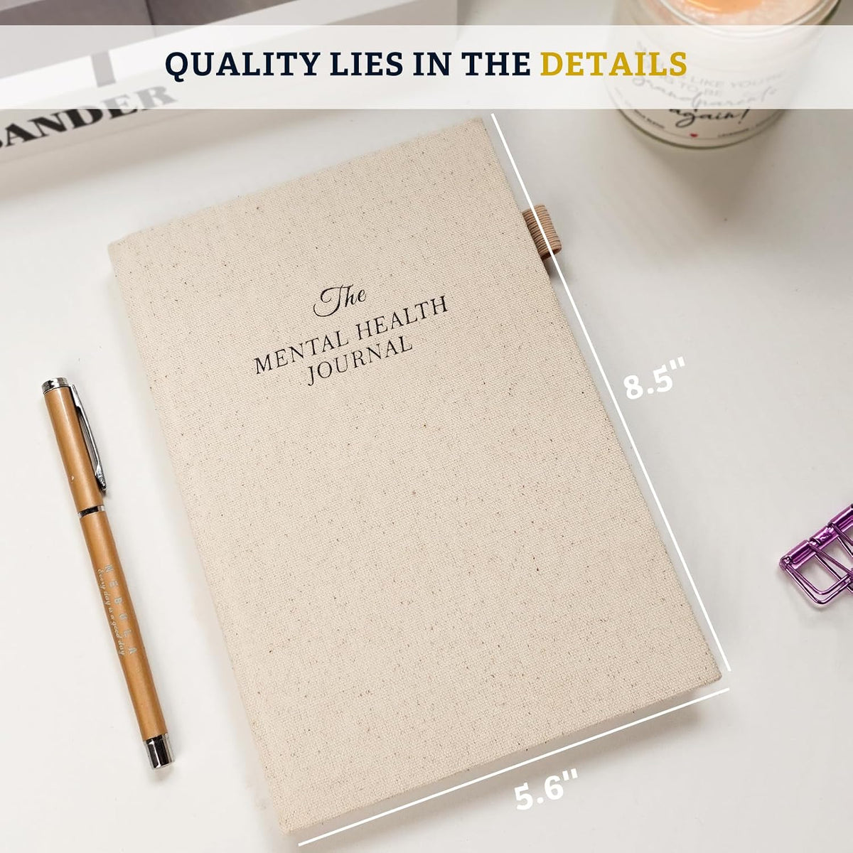 Mental Health Journal for Women and Men, 91 Days Anxiety & Guided Journal