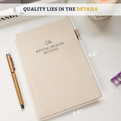 Mental Health Journal for Women and Men, 91 Days Anxiety & Guided Journal