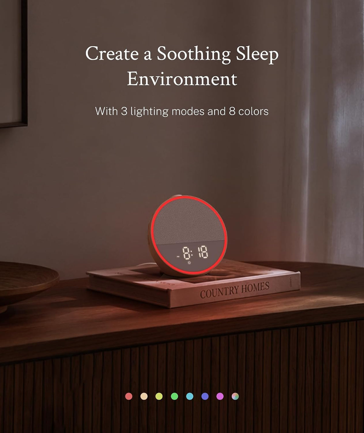 Sound Machine, Alarm Clock, Night Light, Screen-Free Sleep Routine
