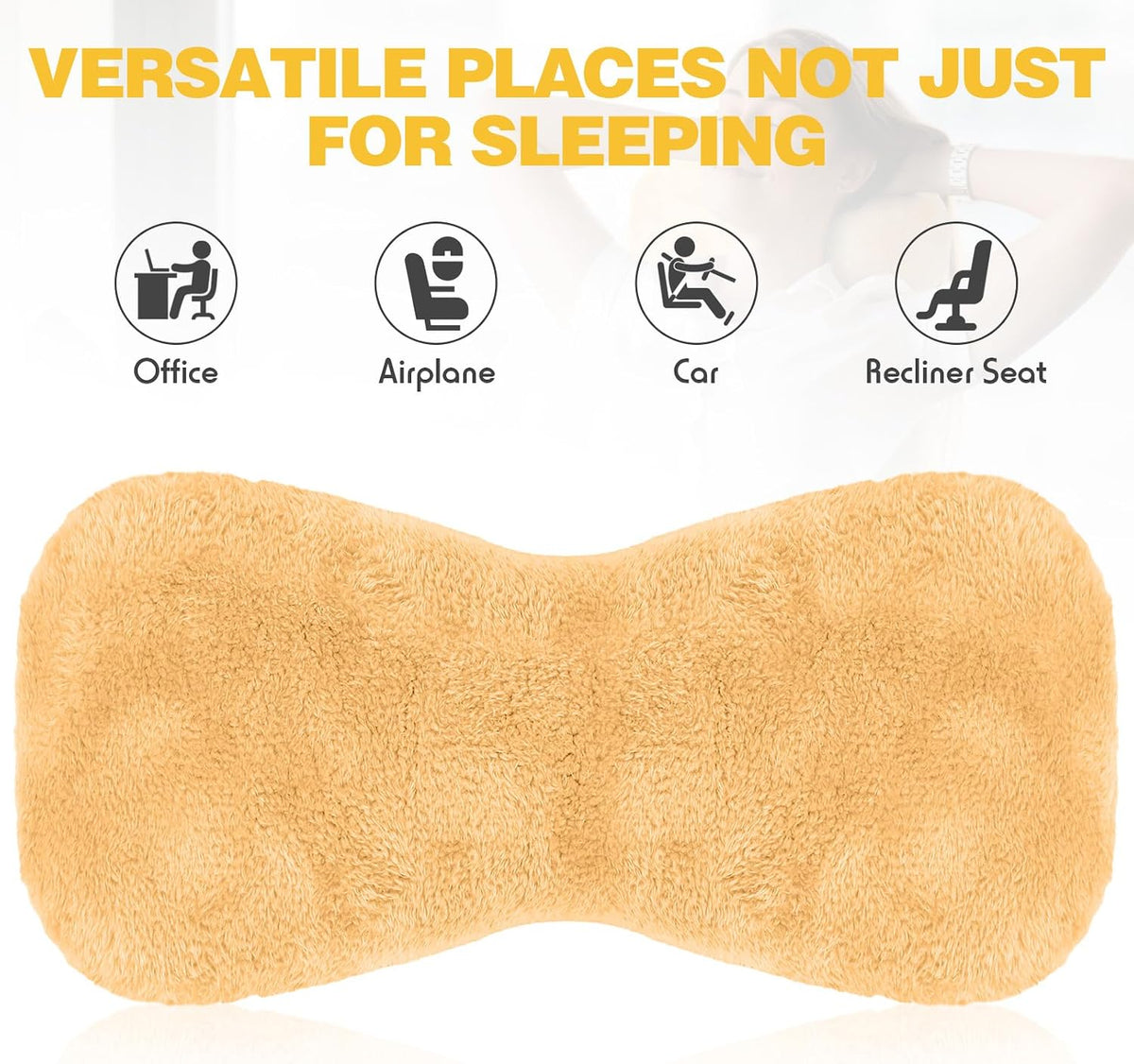 Colingmill 1 Pc Neck Pillow for Recliner Chair Headrest,Grey