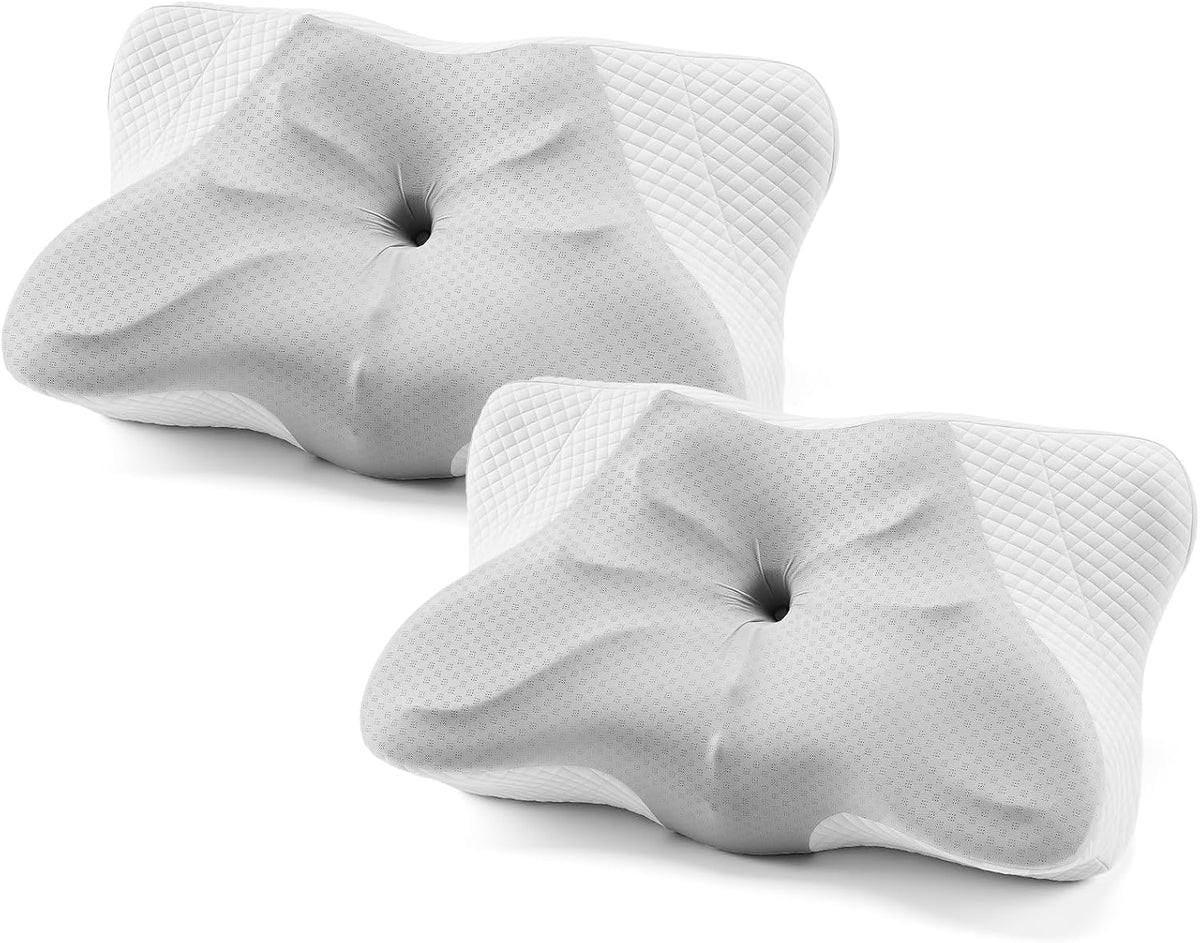 Sweetcrispy Cervical Pillow for Neck Pain Relief, Cooling Memory Foam