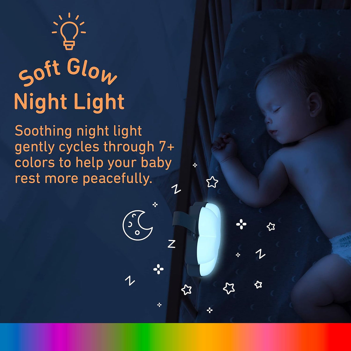 Pure Enrichment PureBaby Cloud Portable Sound Machine & Night Light