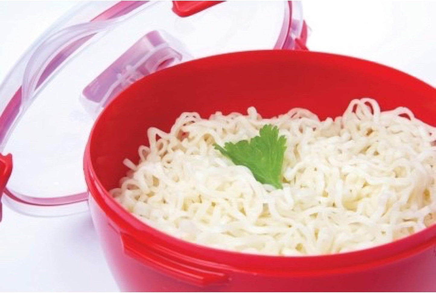 Sistema Microwaveable 940mL Noodle Bowl, Round Microwave Container with Lid & Steam-Release Vent, Cooks Pasta, Soup, Stew & More, Dishwasher & Freezer-Safe, BPA-Free