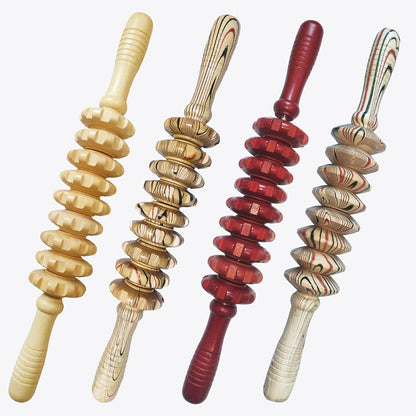 Wood Therapy Massage Tools Manual Massage Roller Stick for Body Sculpting, Maderoterapia Kit- Cellulite Massager for Muscle Pain Relief, Fascia, Cellulite