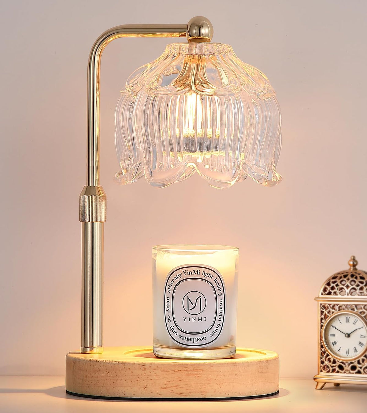 MEXISUE Candle Warmer Lamp with Timer, Bird Candle Warmer Lamp with Jar Candles,Wax Melt Warmer for Housewarming Gift, Birthday Mother's Day Valentines Gifts for Women,Mom,Sister,Bedroom Decor