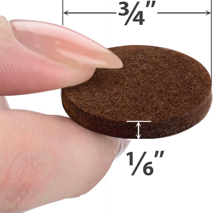 X-Protector Felt Furniture Pads - 20 PCS 6 x 1/2" - Premium Felt Strips | with Adhesive Backing - Rectangular Furniture Pads for Hardwood Floors - Cut Furniture Felt Pads to Size You Need! (Beige)