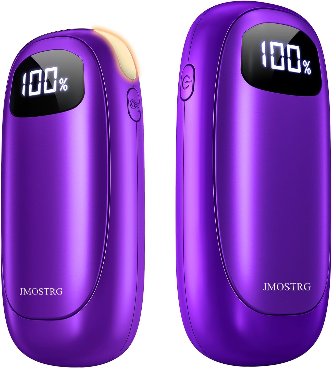 Hand Warmers Rechargeable, Electric Dual-Sided Heating with LED Display & Flashlight, Max 127℉, 13Hrs Long Lasting Pocket Heater for Raynauds, Golf, Hunting, Camping, Birthday Gifts for Men Women