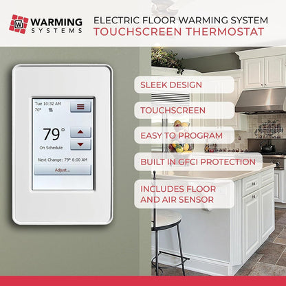 15 Sq Ft 120V Electric Floor Heating System Mat Kit