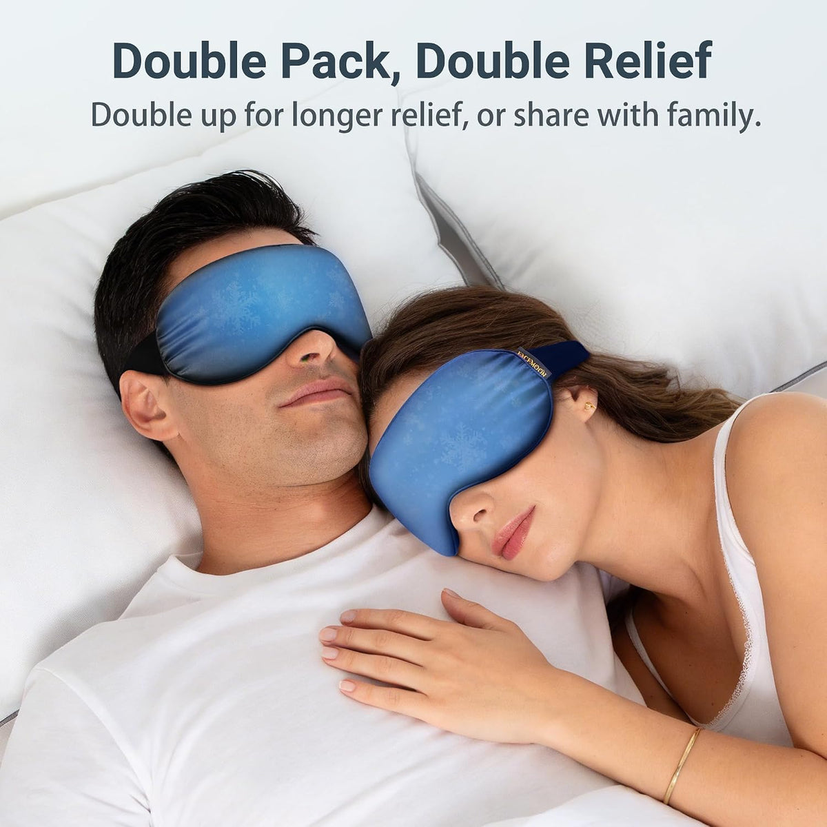 Cooling Eye Mask for Dark Circles Puffiness - Fsa Eligible Items Hsa, Cold Compress for Puffy Eyes Migraines Headache Sleeping After Surgery, Gentle Weighted Travel Essentials Gel Ice Pack (Black)