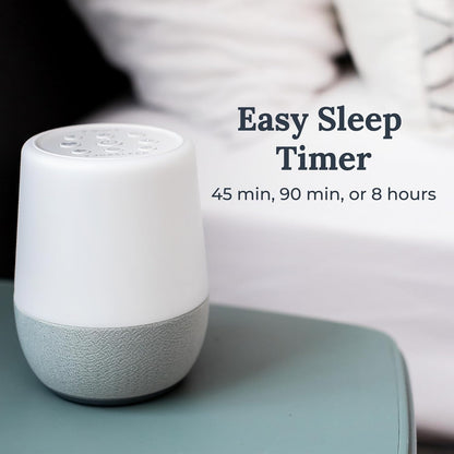 Yogasleep Nod White Noise Sound Machine, With Soft Night Light & Sleep Timer, 20 Sound Options Including Lullabies, Nature & Pink Noise, Sleep Aid For Baby & Adults, Noise Canceling For Office Privacy