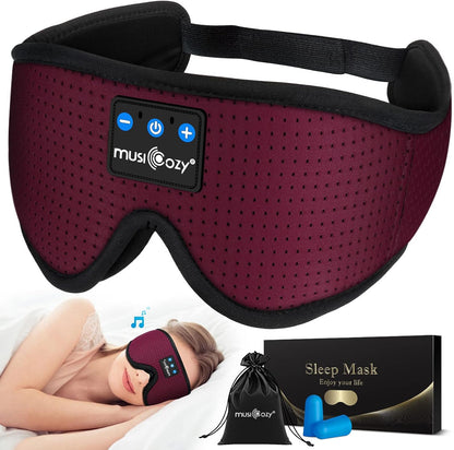 MUSICOZY Sleep Headphones Bluetooth 5.4 Sleep Mask with HD Sound
