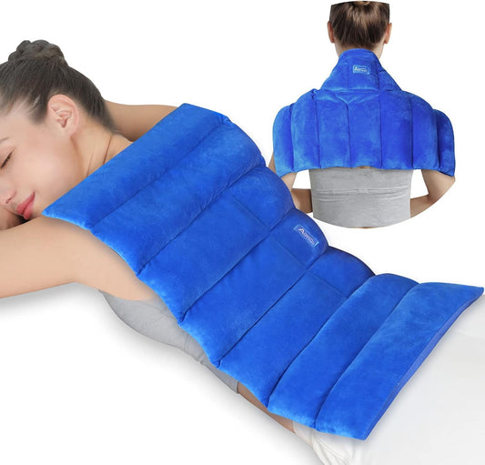 Atsuwell Large Microwave Heating Pad for Back Pain Relief, 22 x 13 in