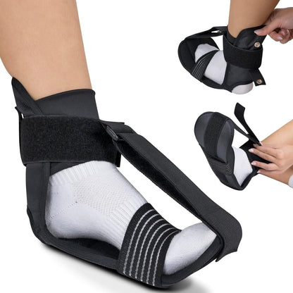 Vive Plantar Fasciitis Stretcher - Foot & Calf Stretcher for Men & Women | Achilles Tendonitis Brace Sling for Pain Relief - Dorsiflexion Therapy, Adjustable - Lightweight Arch & Heel Support