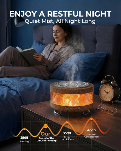 Essential Oil Diffuser with Himalayan Salt Lamp, Scent Diffusers for Home
