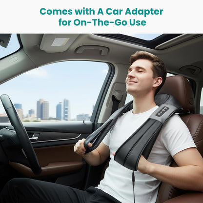 Nekteck Shiatsu Neck Massager with Heat for Pain Relief, NOT Cordless