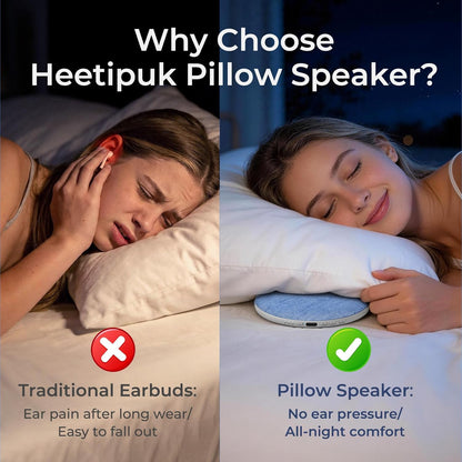 2026 Pillow Speaker,Bluetooth Pillow Speakers for Sleeping, | Ultra-ThiUnder Pillow Speakers with White Noise Timer,Flat Under Pillow Speaker for Side Sleeper,Wireless Sleep Aid for Adult