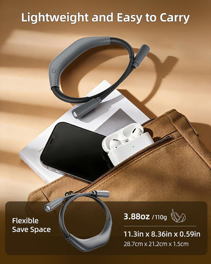Rechargeable Book Light,3 Colors and Brightness Adjustable Reading Light,Bendable Neck Light,100hrs Long-Lasting,Perfect Reading Lamp Gift for Books in Bed, Knitting,Repairing,Working