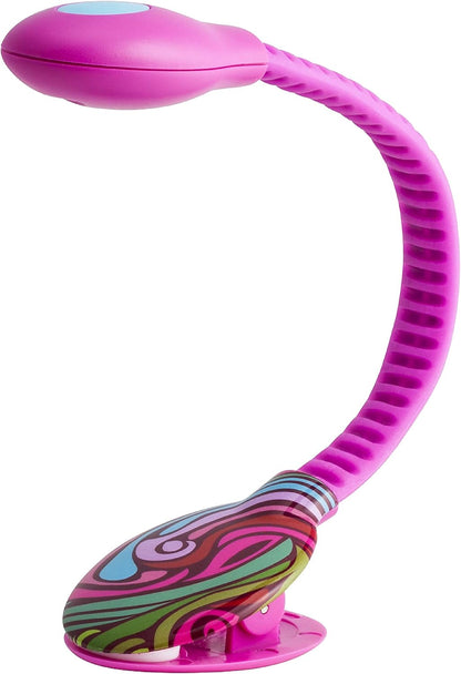 French Bull USB Rechargeable Clip On Book Light – Pink – LED Reading Light with Clip for Books, eBooks, Reduced Glare, Portable, Lightweight - Integrated USB Plug, Rechargeable Battery Included