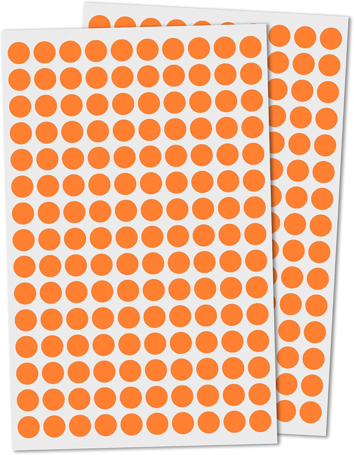 3000 Pieces, Small Colored Dot Round Stickers Labels - 10 Colors, 0.375"