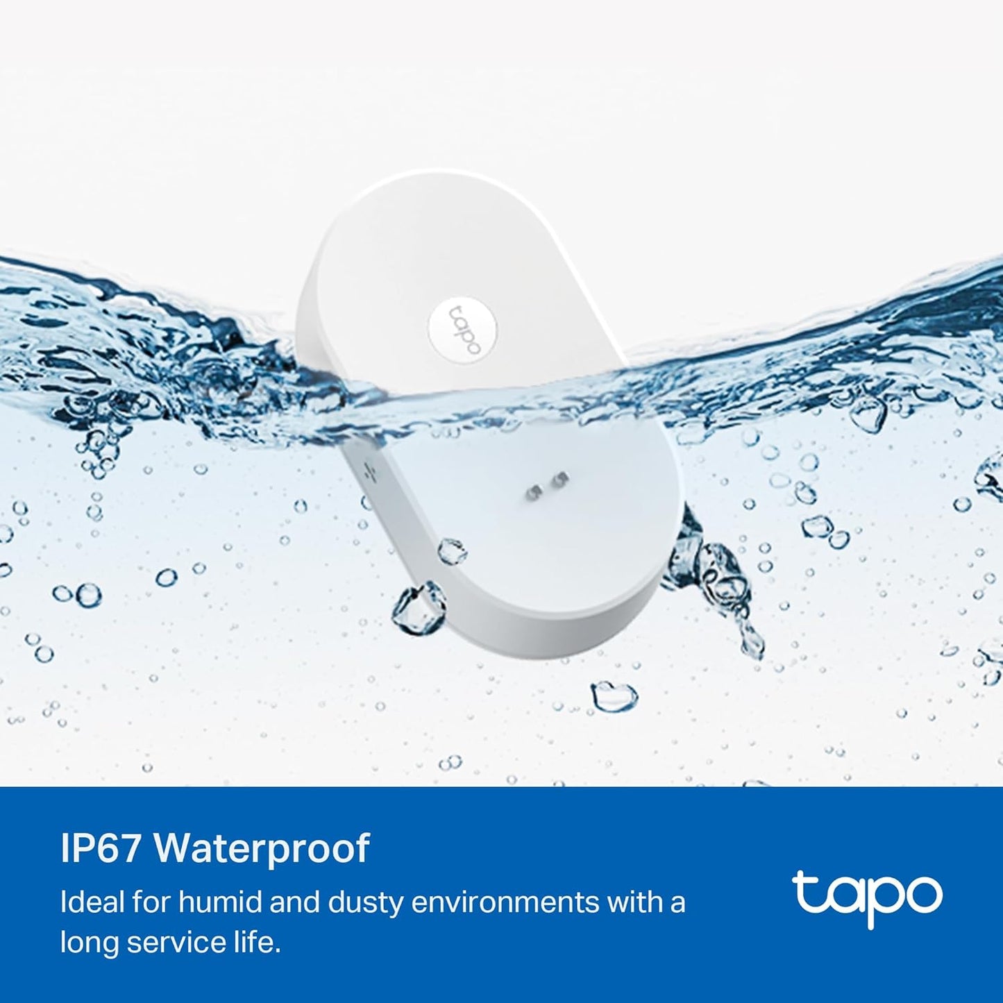 Tapo Smart Water Leak Detector, Requires Tapo Hub, T300 | Water Leak Sensor Wi-Fi with Rapid Dripping Detection, 90dB Adjustable Alarm, App Alerts, Works with Alexa and Google Home
