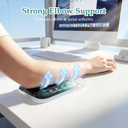 Ospelelf Ergonomic Elbow Pad, Gel Keyboard Wrist Rest Support for Office Desk Chair, Arm Wrist Pad for Typing Pain Relief