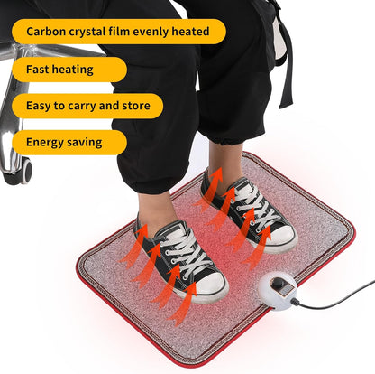 Livtribe Heated Floor Mat for Foot, Carbon Crystal Heated Foot Warmer