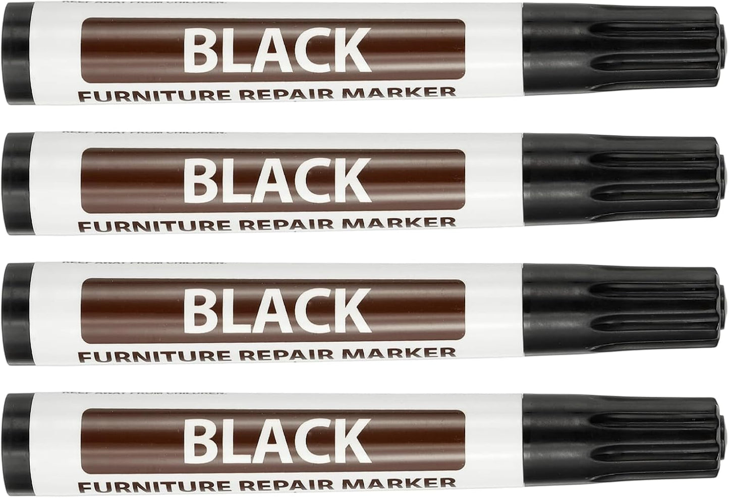 PATIKIL 4Pcs Furniture Markers Touch Up, Furniture Repair Kit Wood Markers for Scratches Wood Floor Holes Tables, Grey