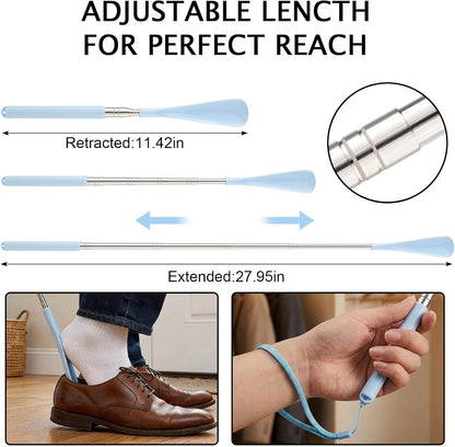 Telescoping Shoehorn Handle Retractable Telescopic Shoehorn Foldable Shoehorn Shoe Puller Adjustable Shoe Aids
