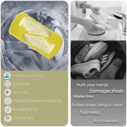 Shoe Washing Machine Bag,Laundry Shoe Bag for Washer and Dryer,Reusable Shoe Cleaning Bag for Sneakers,Tennis Shoes,With Self-locking Zipper, Microfiber Inside,Include Shoe Bag (Pro Grey - 1 Pack)