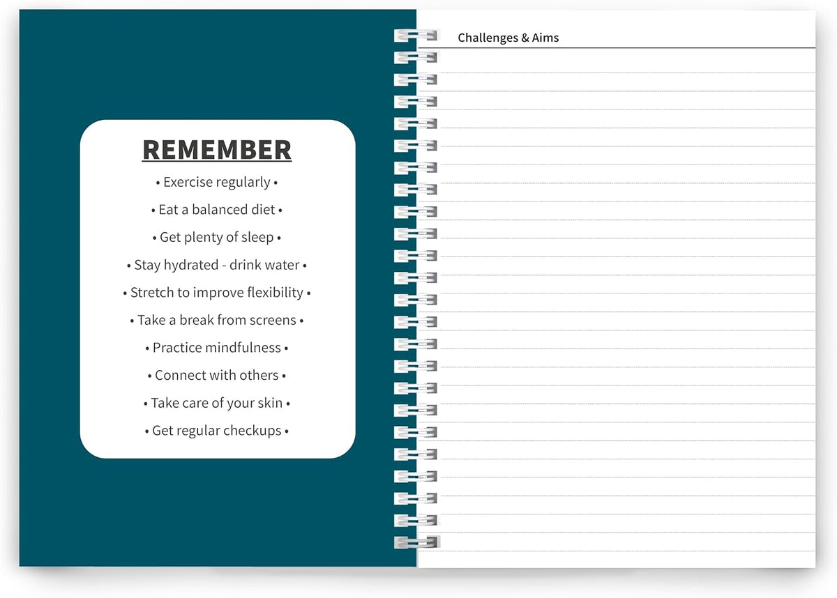 Better Health - Exercise, Nutrition & Wellness Journal - Stay healthy with our handy, simple tracking charts - A5 size with 104 undated pages - For A Happier, Healthier Life (Beige)