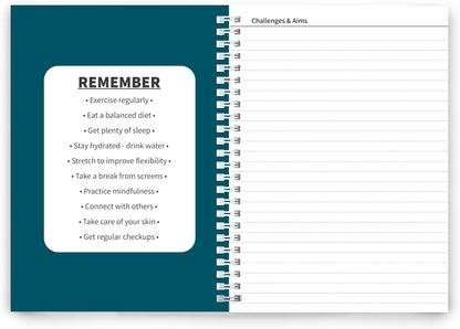 Better Health - Exercise, Nutrition & Wellness Journal - Stay healthy with our handy, simple tracking charts - A5 size with 104 undated pages - For A Happier, Healthier Life (Beige)