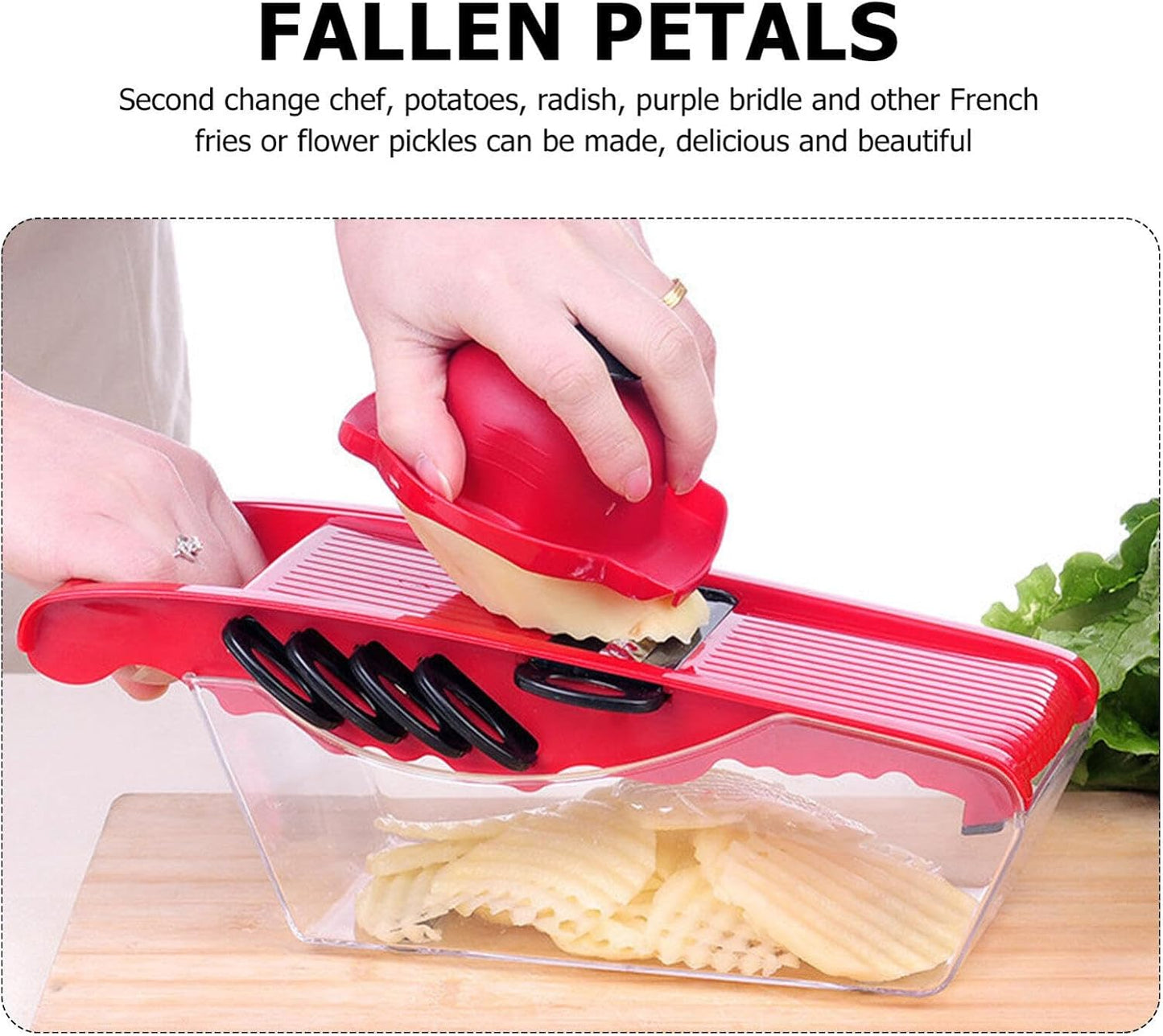 Amosfun Food Slicer Finger Guard Finger Protector for Mandolin Slicer or Grater Easy to Clean 4.52 X 4.25 X 1.96 inch