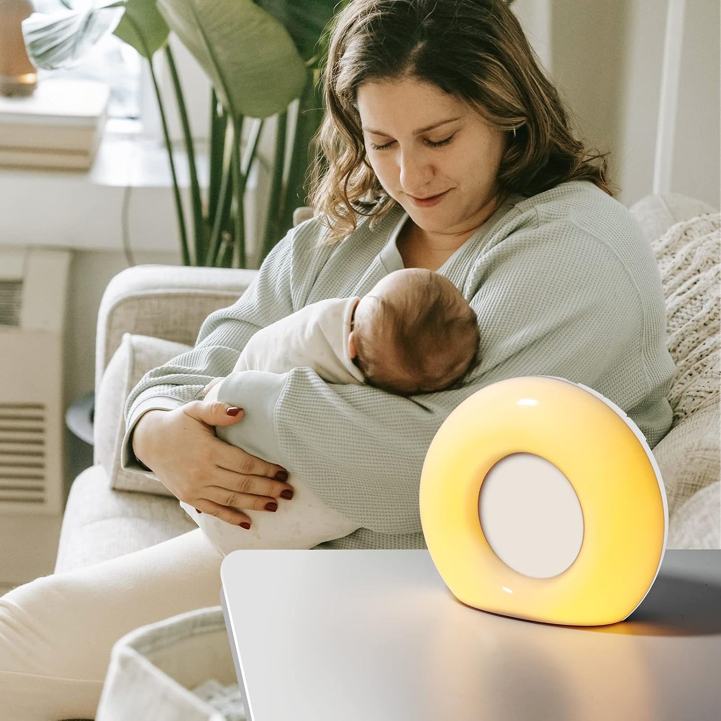 DailyBody Sound Machine White Noise Machine with 30 Soothing Sounds 12 Colors Night Light 32 Levels Volume 5 Timers & Memory Function Effectively Blocks Noise Ideal Sleep Machine for Baby Kids Adults