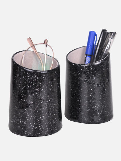 2 Pack Eyeglasses Holder PU Leather Glasses Stand Case Holder for Desks or Nightstands