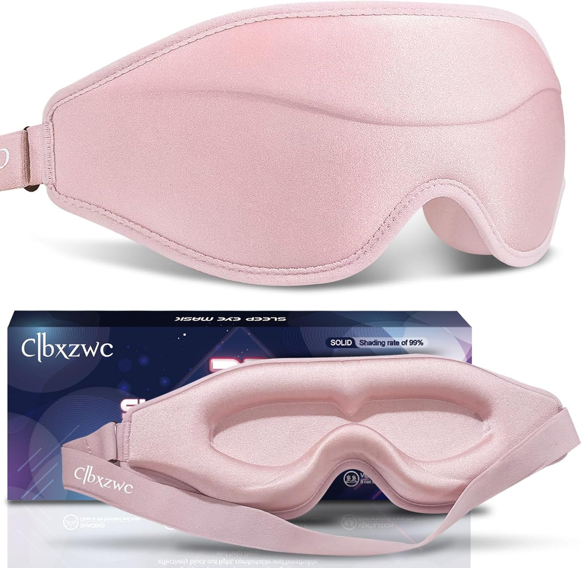 3D Advanced Eye Mask for Sleeping, Ultra Delicate Soft Skin Friendly Eye mask,100% Blackout Sleep Eye Mask for Sleep, Eyelash Extension Sleep mask, Sleeping Eye Masks for Men and Women