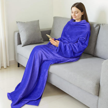 Catalonia Wearable Blanket with Sleeves for Women & Men, Fleece Wrap Throw | Cozy Sleeve Design for Hands-Free Comfort, Perfect for Reading, TV Time & Relaxing, Christmas & Birthday Gift