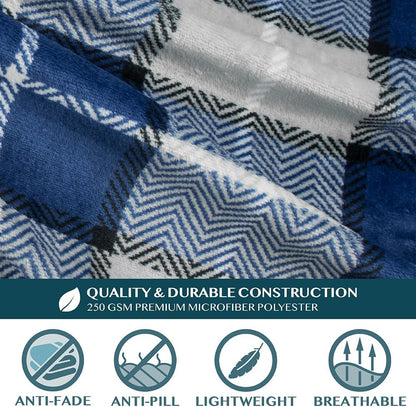 PAVILIA Blanket with Sleeves for Adult Women Men, Soft Warm Wearable Blanket Fleece Wrap Throw, Robe Blanket Gift