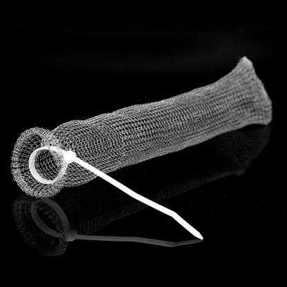 Stainless Steel Washing Machine Lint Snare Traps, 12 PCS Washer Hose Lint Traps with 12 PCS Cable Ties, Laundry Mesh Washer Sink Drain Hose Screen Filter