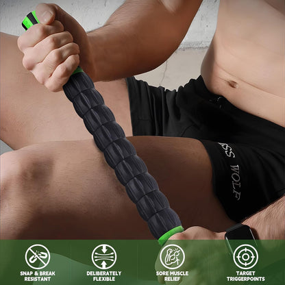 Massage Roller Stick,Muscle Roller Stick for Athletes,Liposuction Massage Roller for Lymphatic Drainage, for Relief Muscle Soreness, Trigger Points, Help Runner Legs, Back Recovery