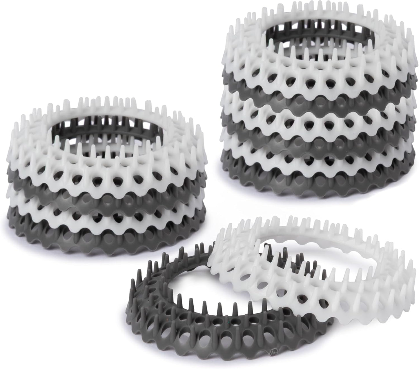Hairstopper Drain Cover Hair Catcher for Shower and Bathtub, Protects Against Clogs Without Blocking Water Flow, White, 3 Pack | Protects Against Clogs Without Blocking Water Flow, Fits Most Standard Size Shower and Bathtub Drains, 3 Pack